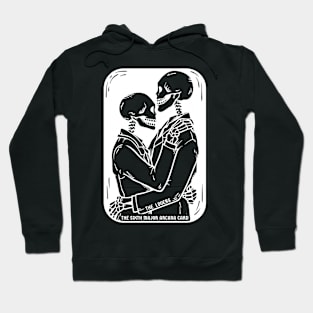 The Lovers Tarot Card Skeletons Hoodie